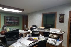 Before: Office wall color