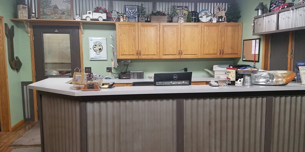 Everett's Body Shop Office Remodel